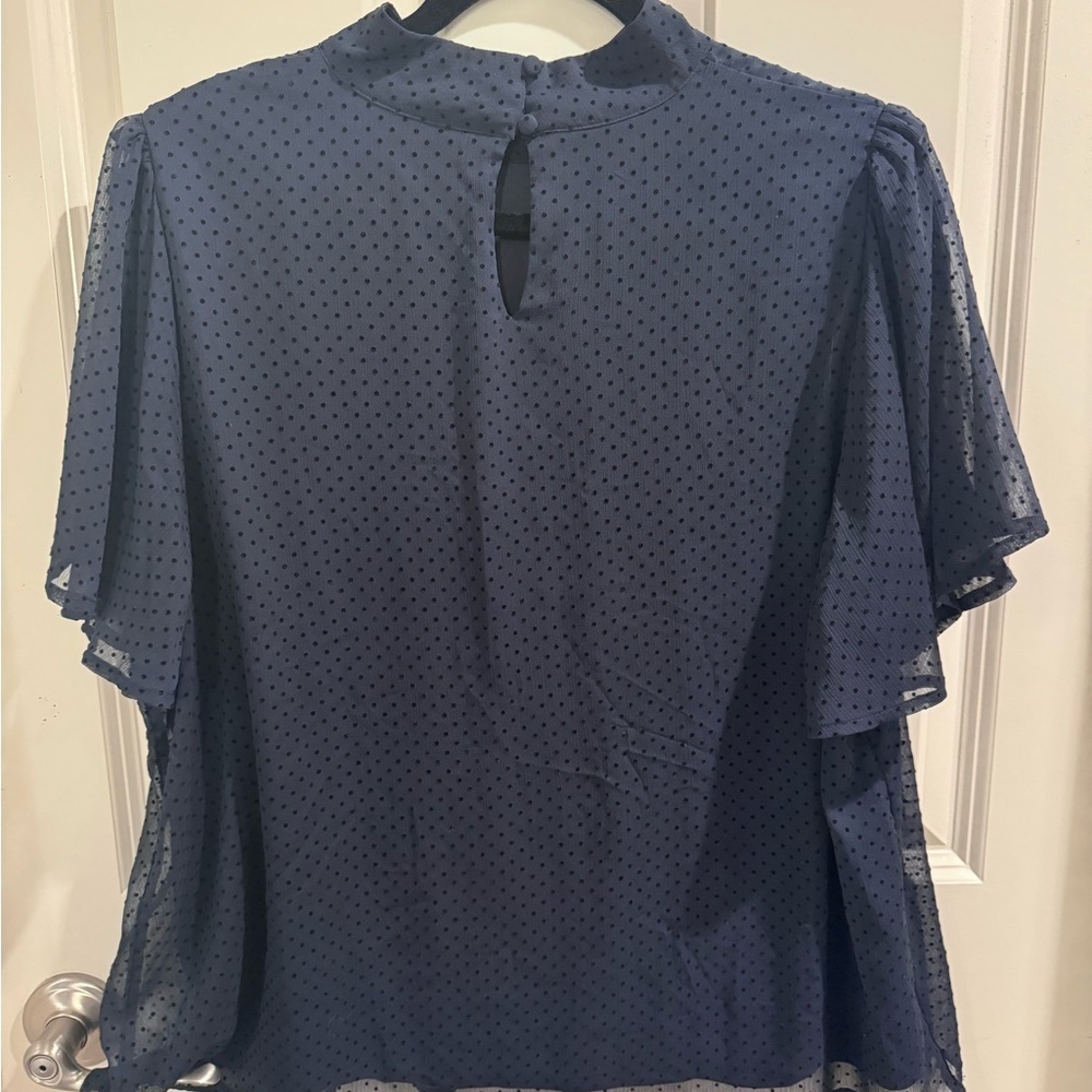 Lauren Conrad Navy Blue Women's Top size XL - Picture 3 of 5